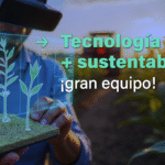 Transición gemela. En la imagen se lee la frase "Tecnología + sustentabilidad, un gran equipo".